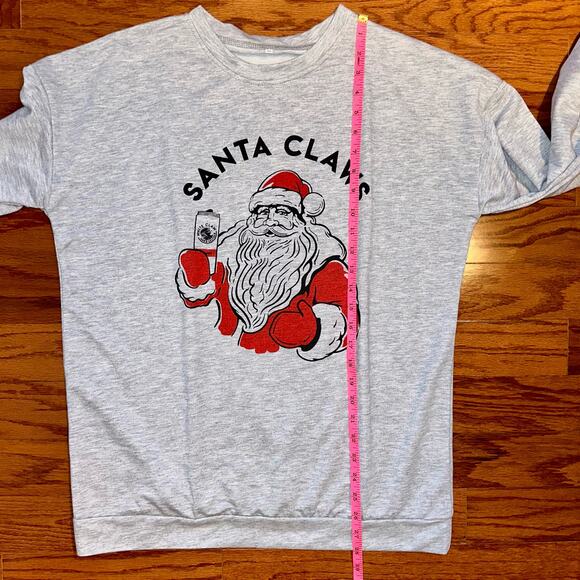 NEW Santa Claws Christmas Pullover Sweatshirt Size XL - Picture 9 of 10